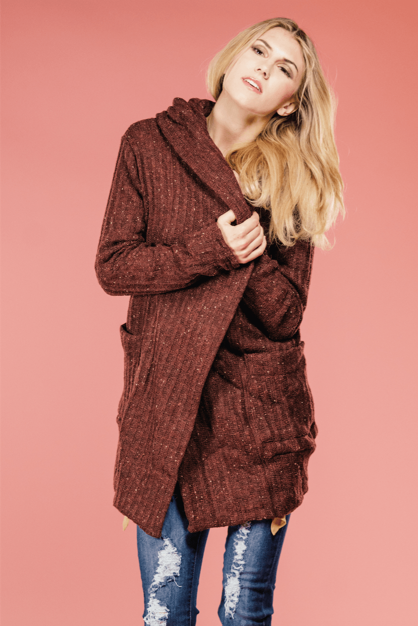 Laura Hooded Cardigan,Outerwear