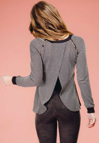 B+W Polka Sweater,Sweater