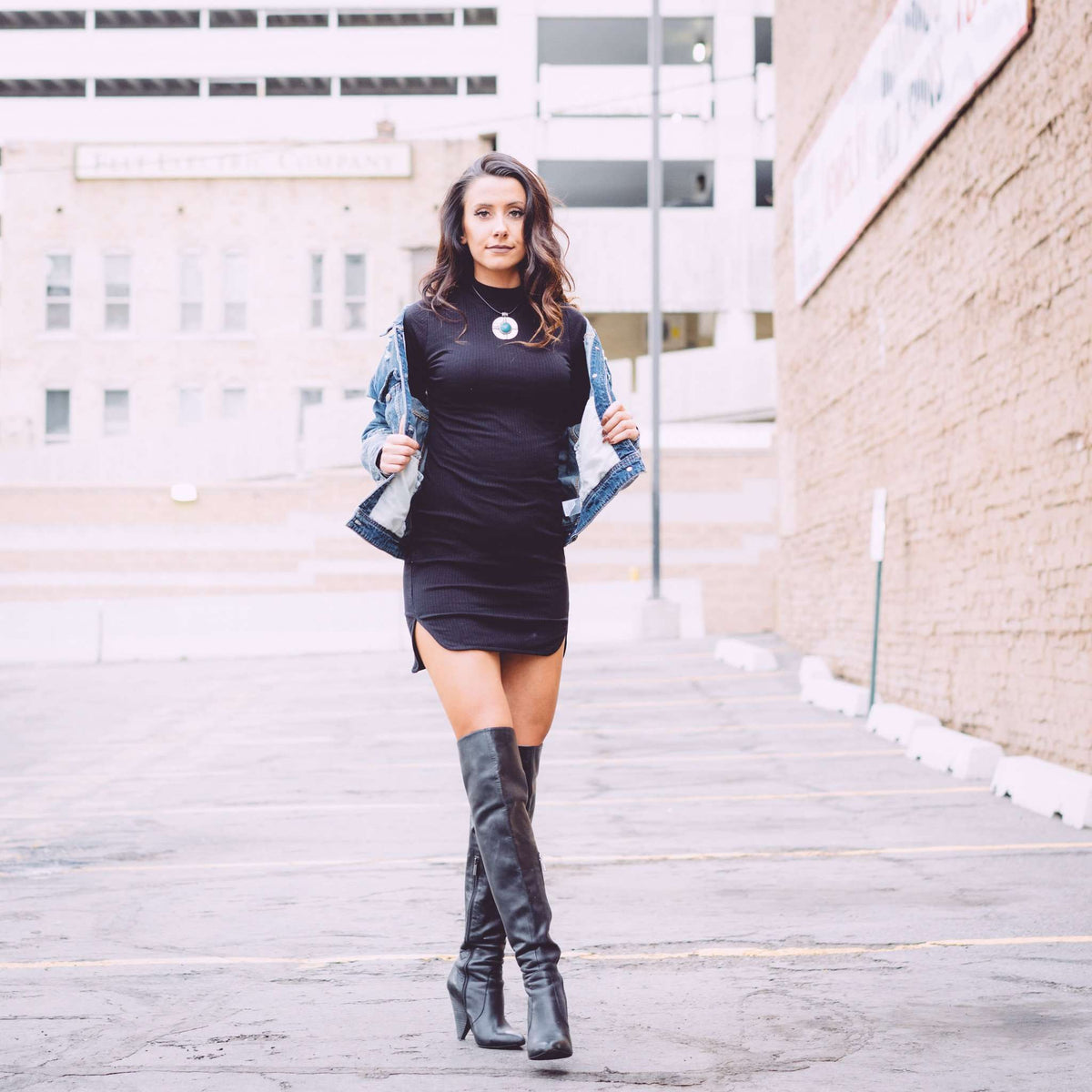 Becca Black Knit Dress,Womem - Apparel - Dresses