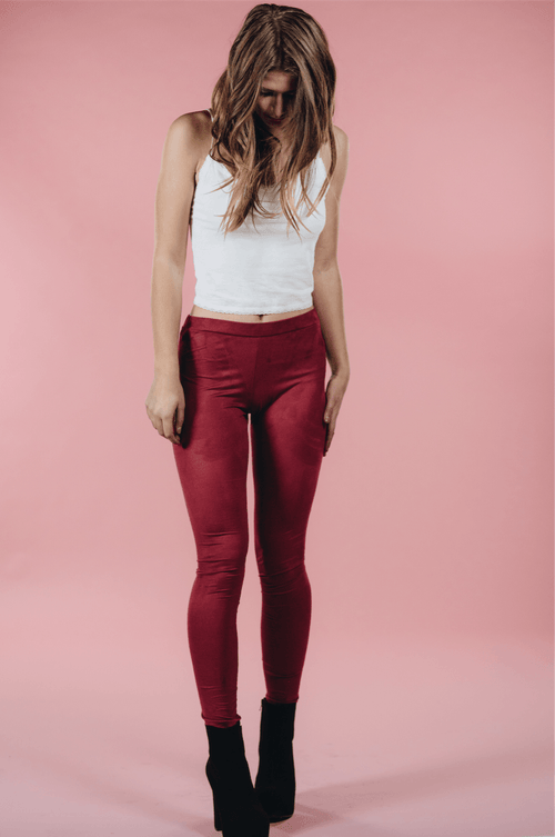 Bella Suede Leggings