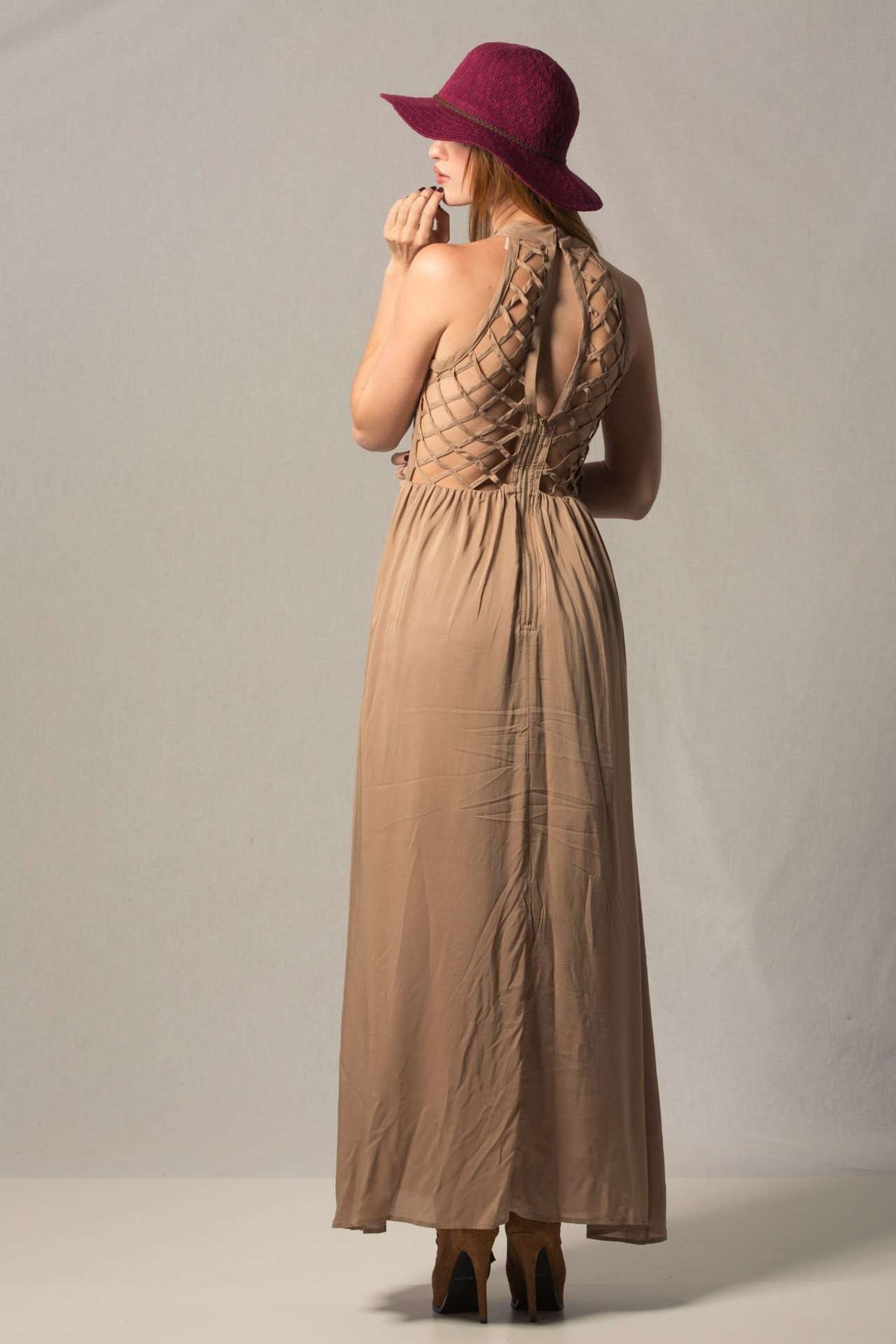 Caged Maxi Dress,Dresses