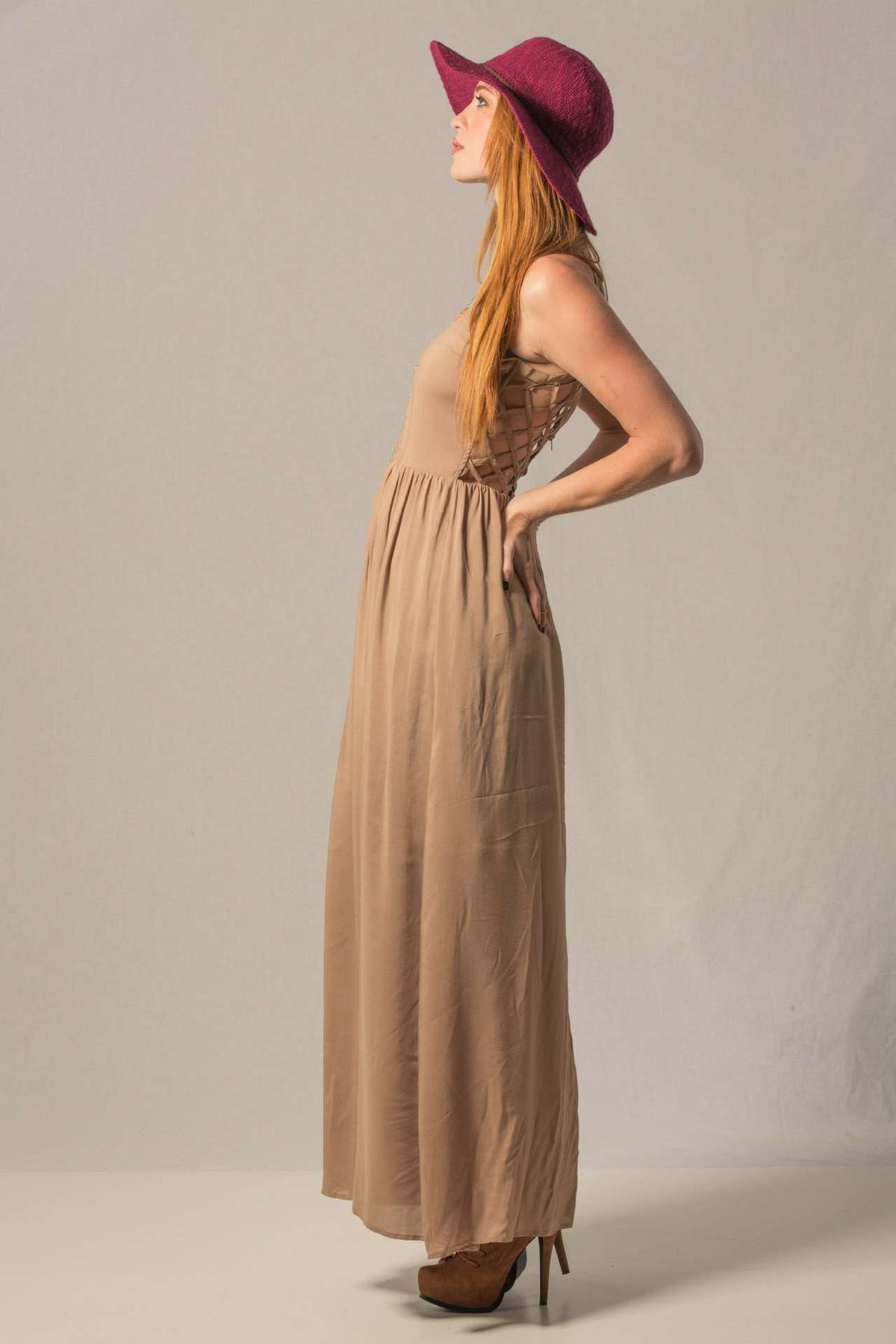 Caged Maxi Dress,Dresses