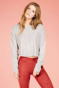 Gray Crop Sweater,Sweater