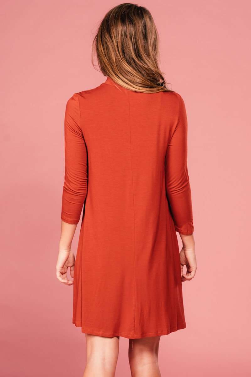 Kenna Rust Dress,Women - Apparel - Dresses