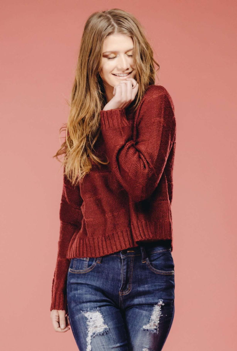 Maroon Sweater,Sweater