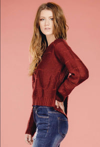 Maroon Sweater,Sweater