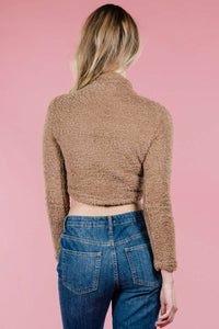 Mocha Cozy Crop,Sweater