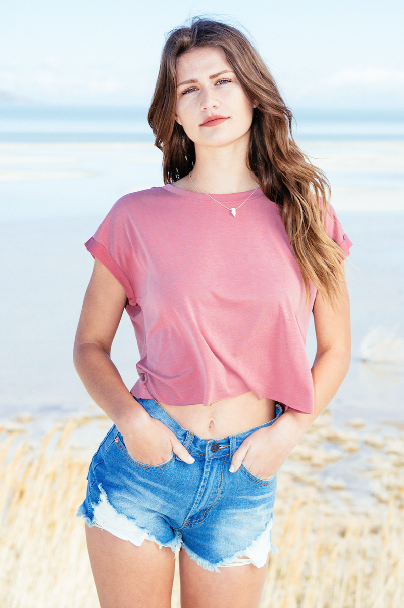 Passion Short Sleeve Crop,Tops