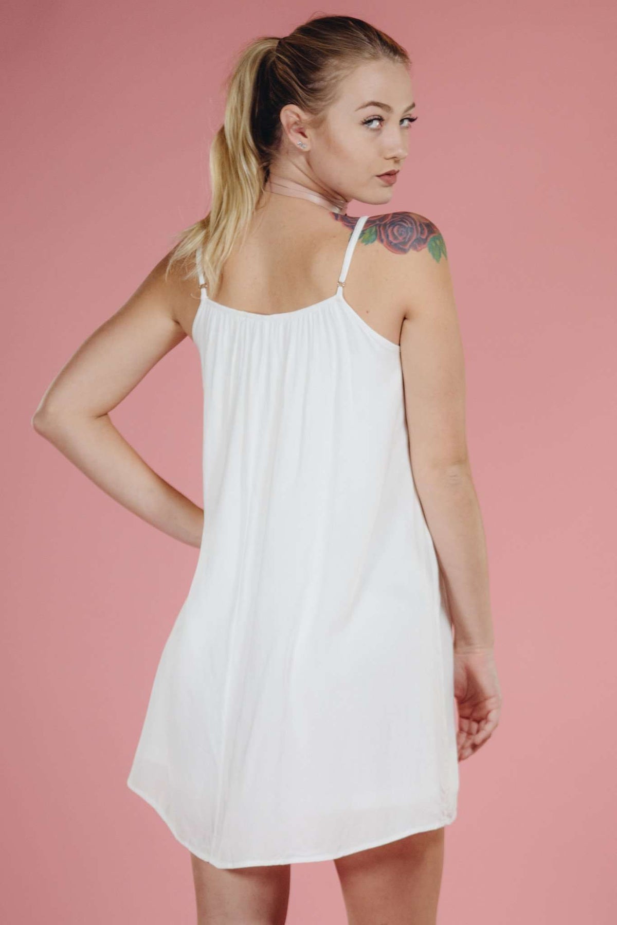 White Sky Crochet Mini,Womem - Apparel - Dresses